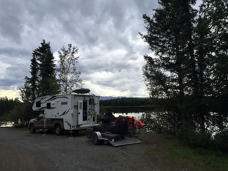 Grizzly Lake Campground near Slana, Alaska