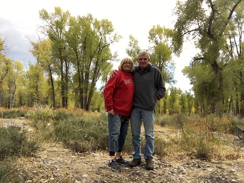 Janet and Jim at Gros Ventre Campground