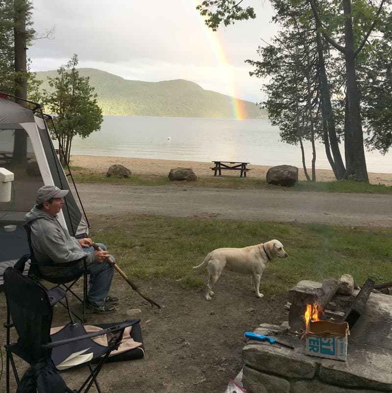 Reading spot, Lake George, New York