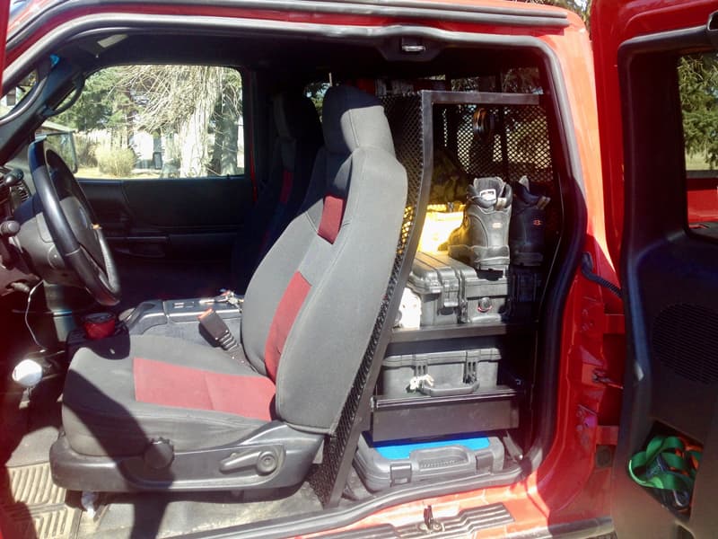 Rear Seat Storage Compartment