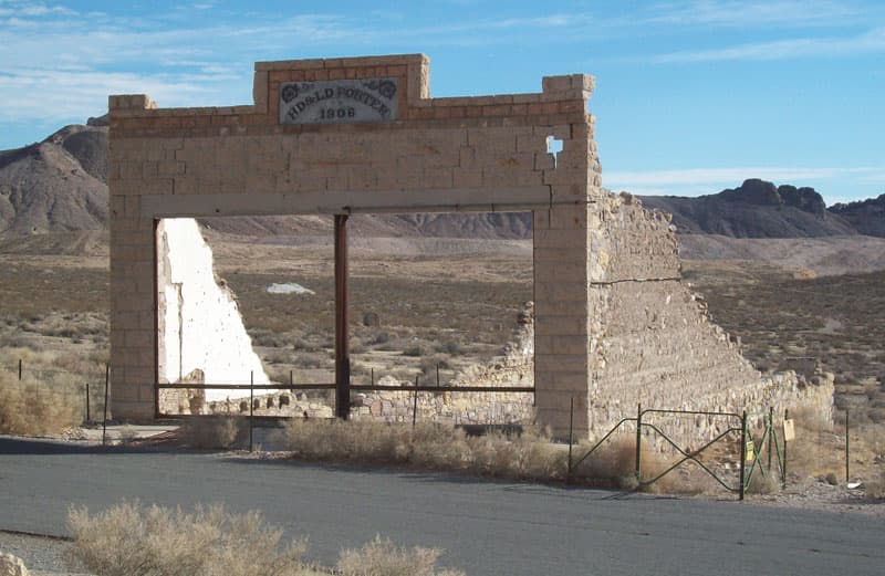 Rhyolite Ghost Town ruins