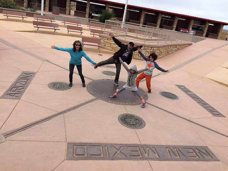 Four Corners, New Mexico, Colorado, Utah and Arizona meet