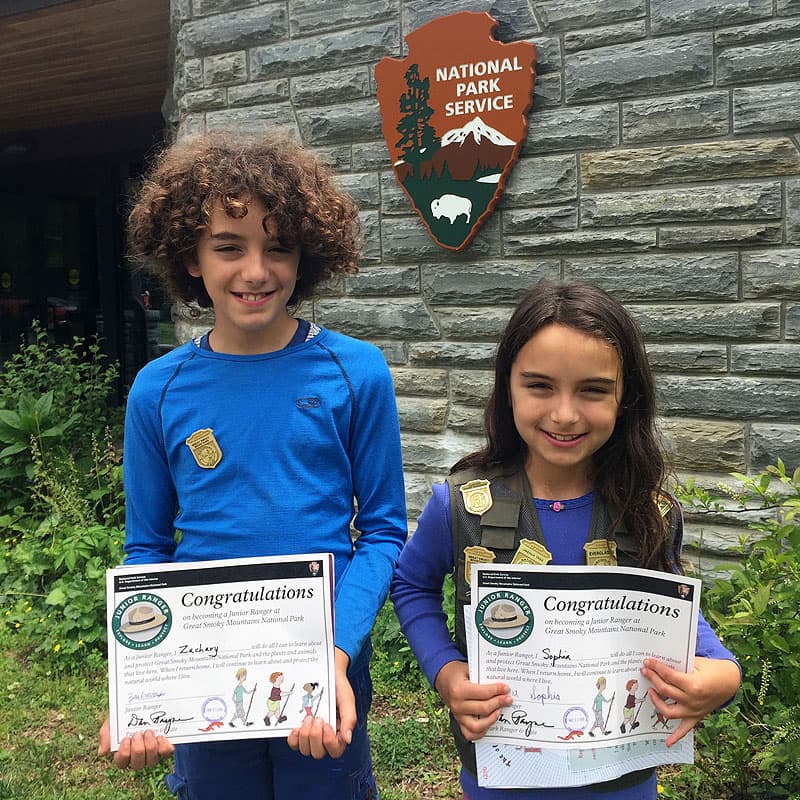 National Park Junior Ranger awards 