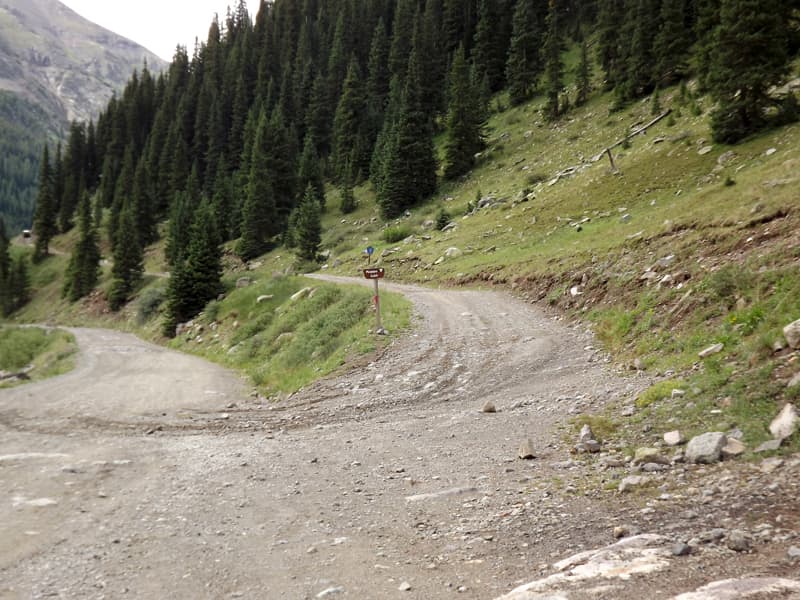 Road to Picayune Gulch approaching Animas Forks