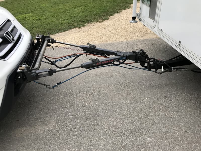 Roadmaster Stowbar completely hooked-up