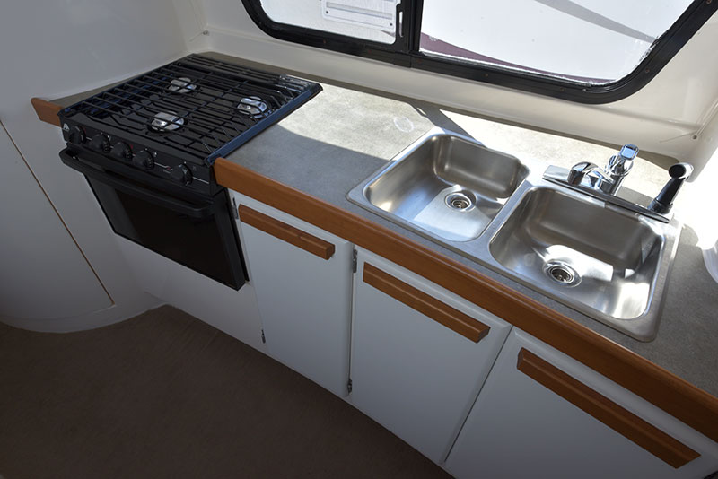 Roamer Camper Interior Kitchen Counter Top