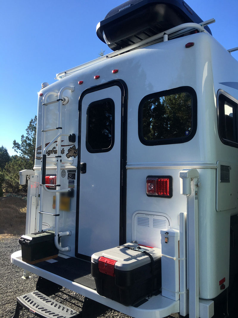 Rock Boxes on Bigfoot bumper