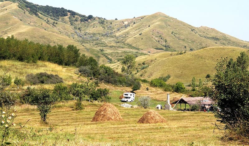 Romania-Campsite-at-Berca-Mud-Volcanoes