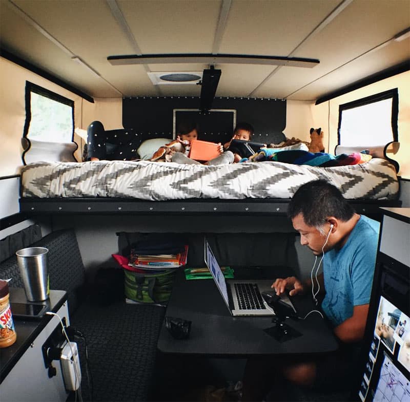 Room for Everyone In their Four Wheel Camper