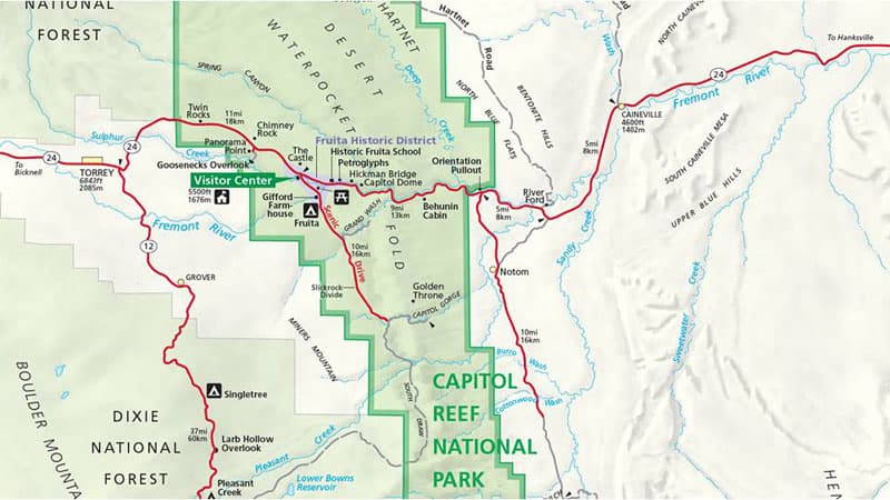 Route 24 Utah Map