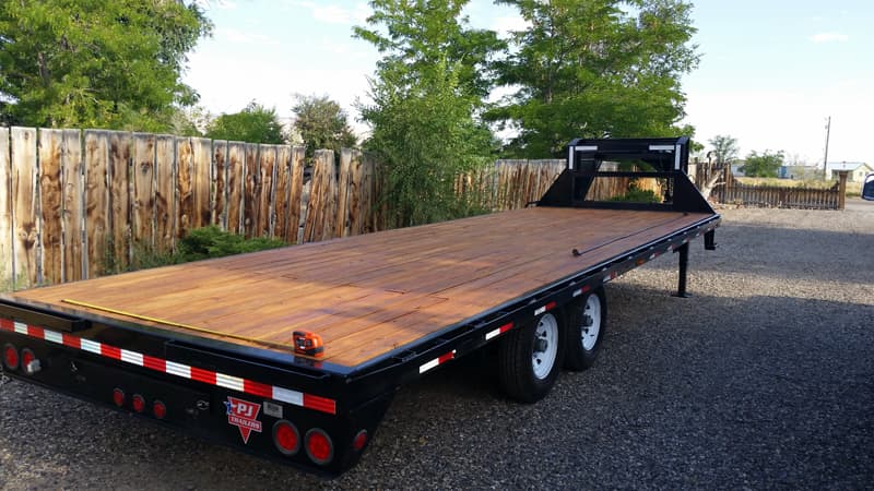 Sanded refinished deck