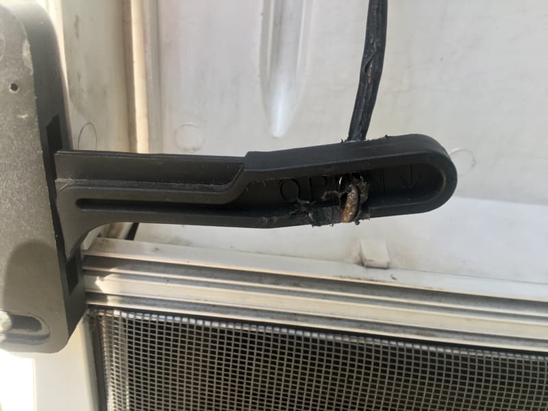 Screen Door Handle With Coat Hanger