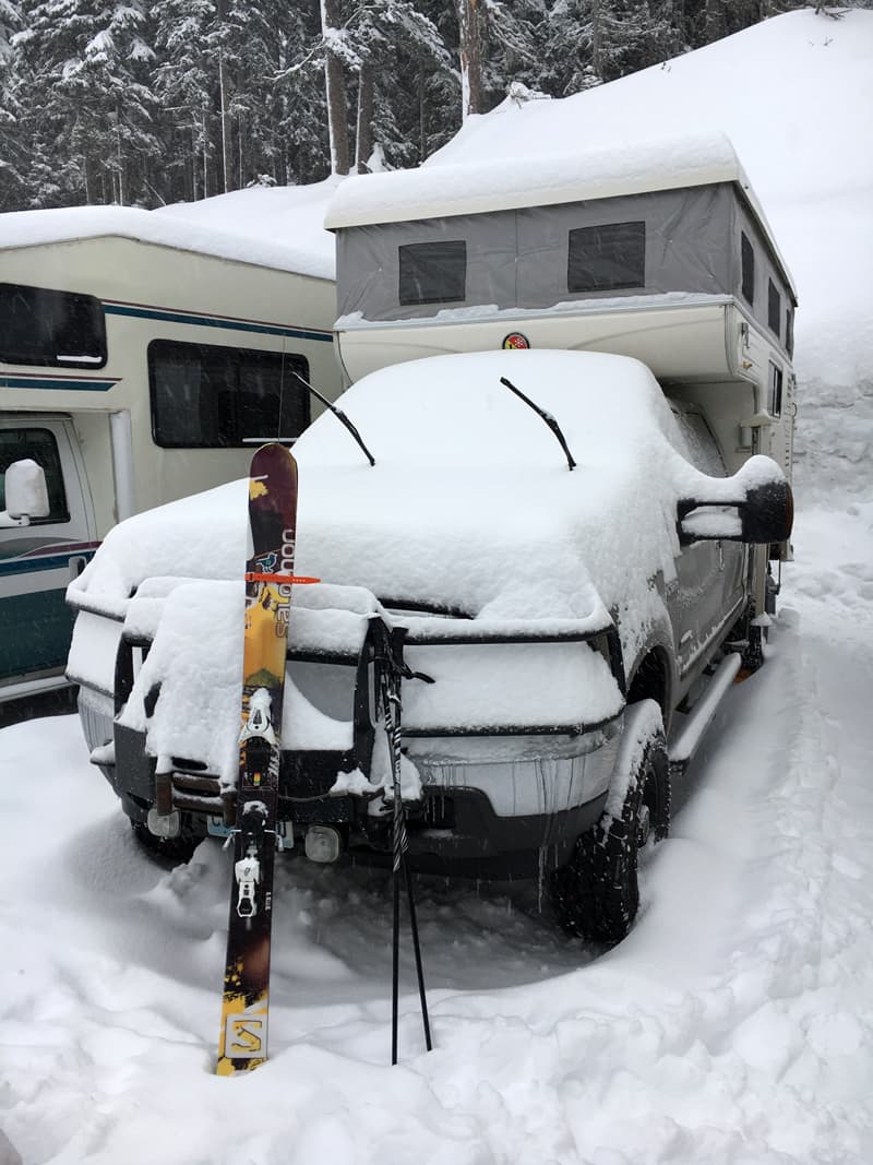 Ski gear needed for camping weekend