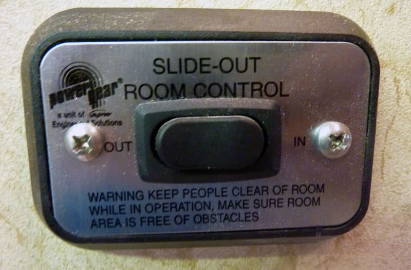 Slide Out Room Control Button Camper