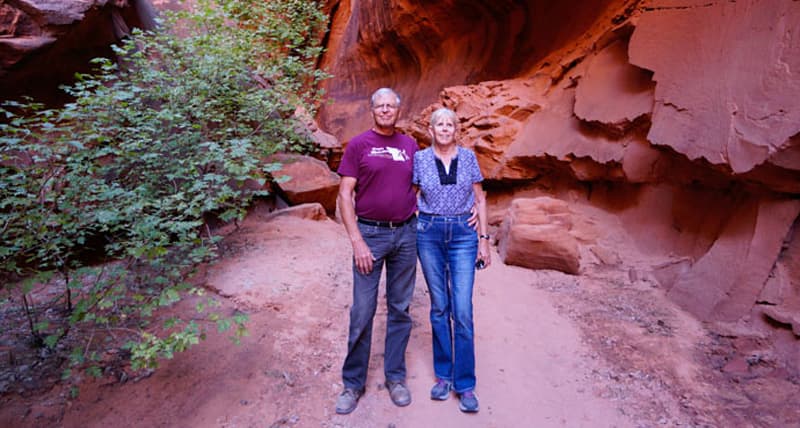 Slot Canyon along the Burr Trail