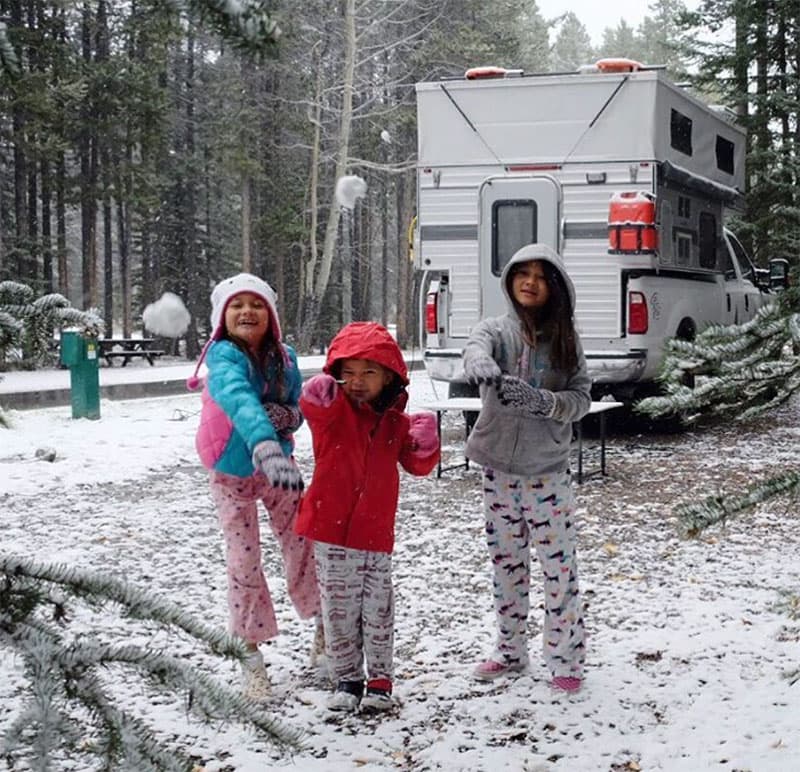 Snowball fight fun with Mali Mish