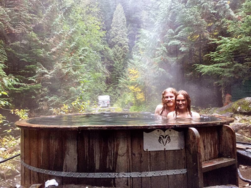 Soaking In A Hot Spring Is How We Bathe On The Road