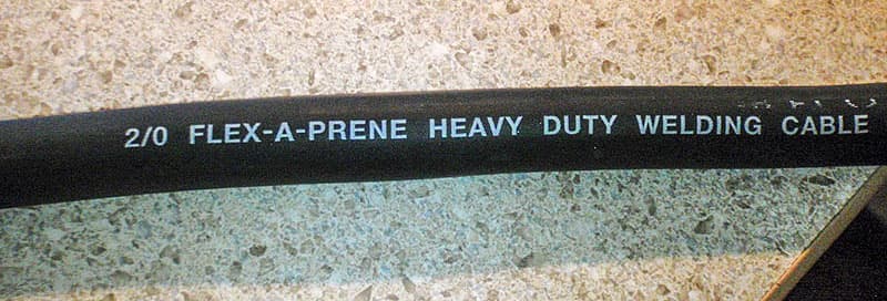 Heavy duty cable not longer than 6 feet long