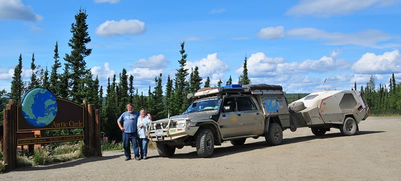 Roof Top Tent and trailer Arctic Circle