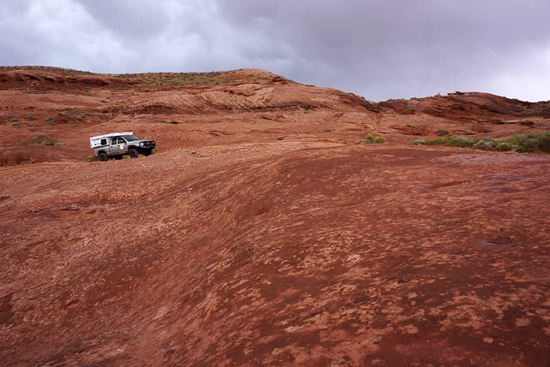 Exploring southern Utah with a Four Wheel Camper