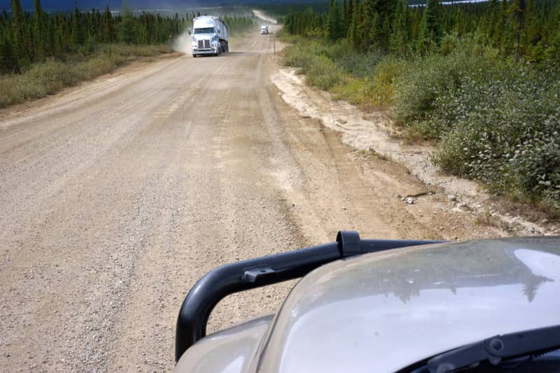 North Quebec dirt road