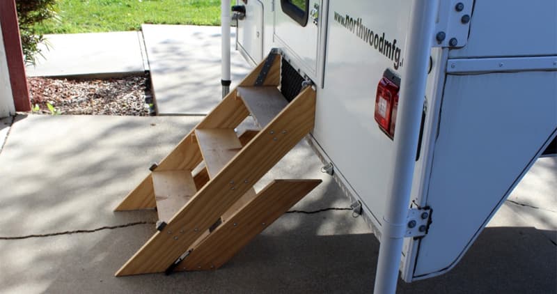 Easy Hitch Step 4TH Step Accessory for Basement truck campers