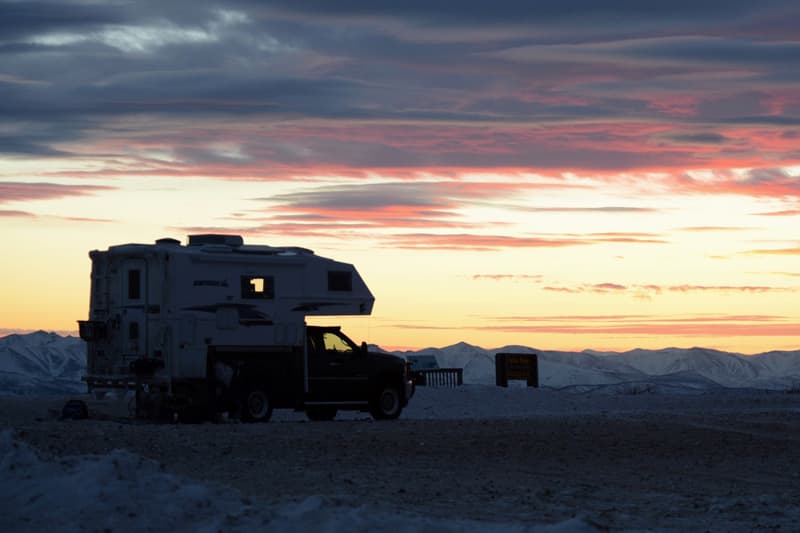 Sunset at Ogilvie Ridge, Yukon