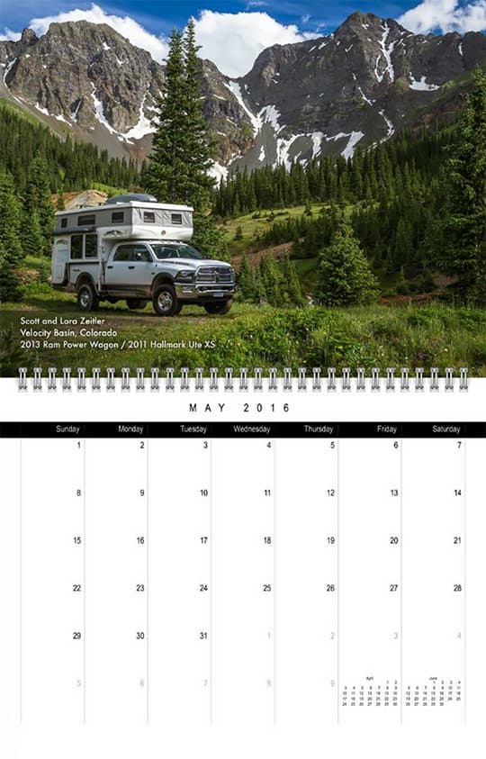 2016 Calendar Ready May Zeitler