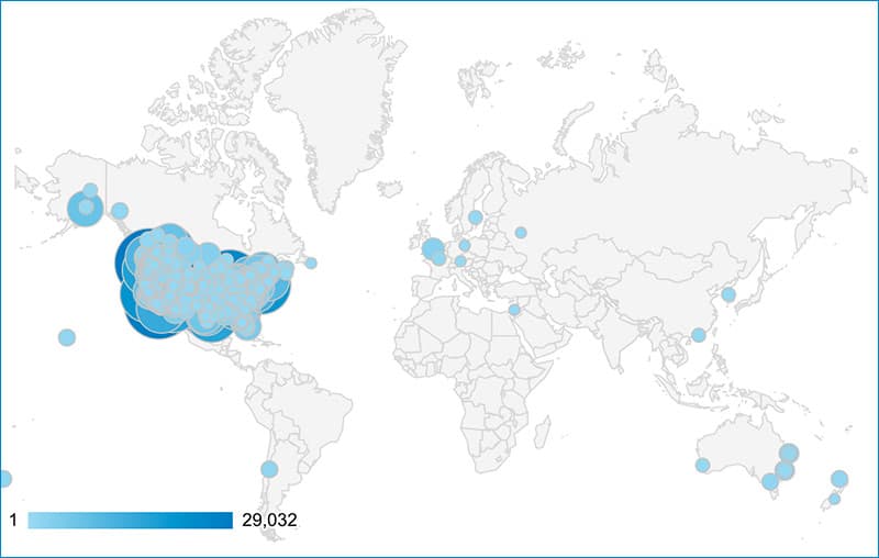 International Readership Cities