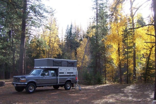#074 - Rick StolzTeanaway, Washington1997 Ford F2502002 Four Wheel GrandbyCamera Used - Kodak Easy ShareI decided to take a week off and do some camping in October to see some of the fall colors.  My dog and I packed up the camper and headed east out of Seattle to the Teanaway, Washington area.  I found a nice spot along the Teanaway river.  There were wonderful fall temperatures in the mid-60s during the day and the low 30s at night.  I have lots of memories around fall and hunting with my dad.  I really enjoyed the peace and quiet of the camper and having a warm place to sleep at night.