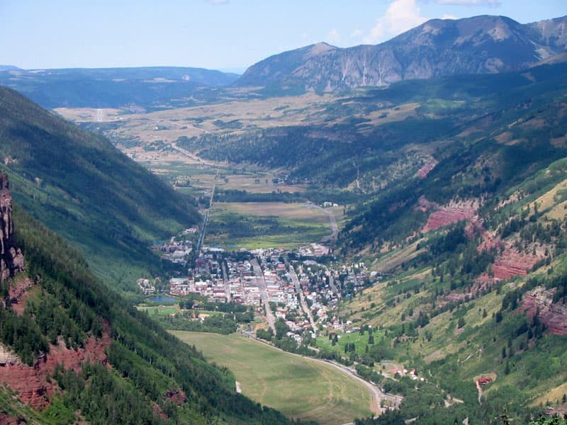 Telluride from Black Bear Pass