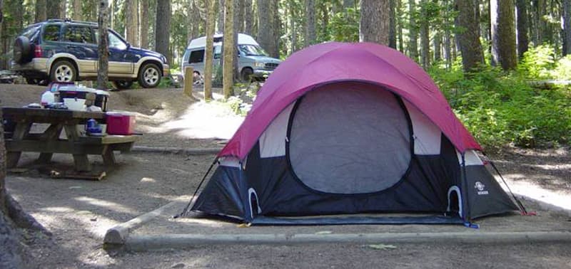 Tent camping at Taklakh Lake