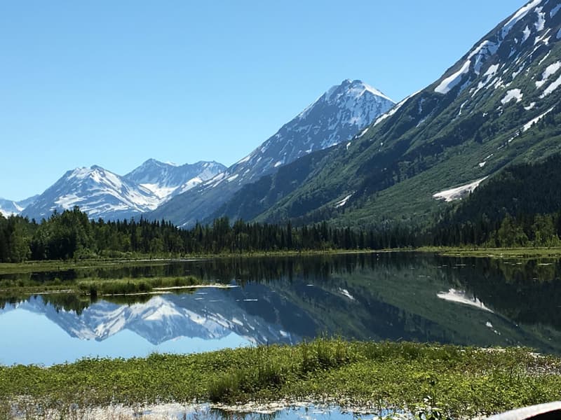 Tern Lake at the junction of Sterling and Steward Highways, Kenai Peninsula, Alaska