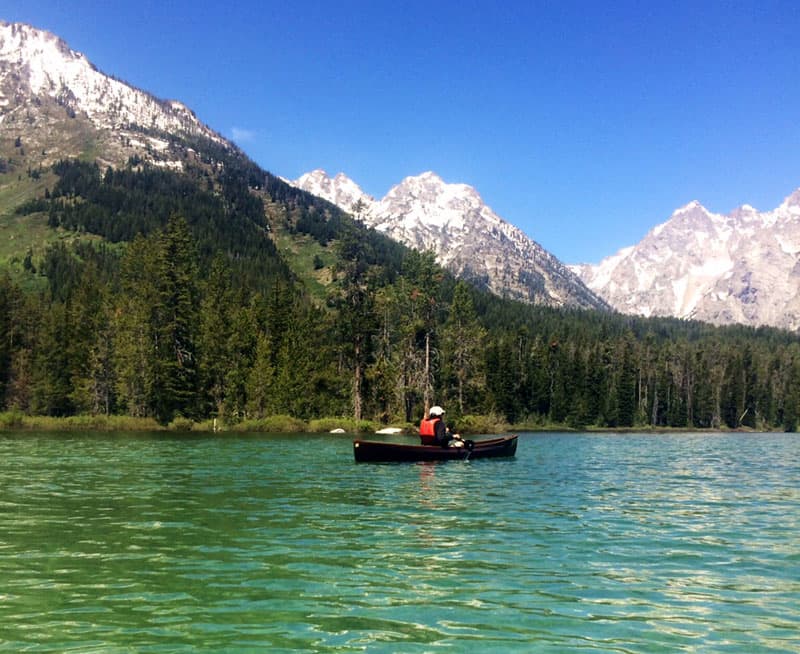 Canoe in Teton National Park