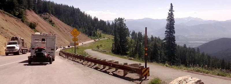 Teton Pass From Idaho To Jackson Wyoming