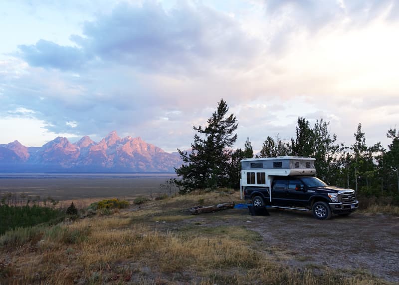 Tetons boondock camping