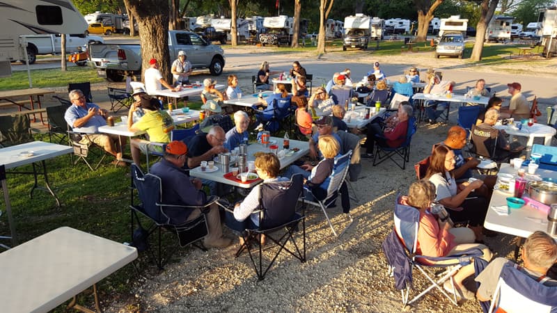 Texas rally dinner