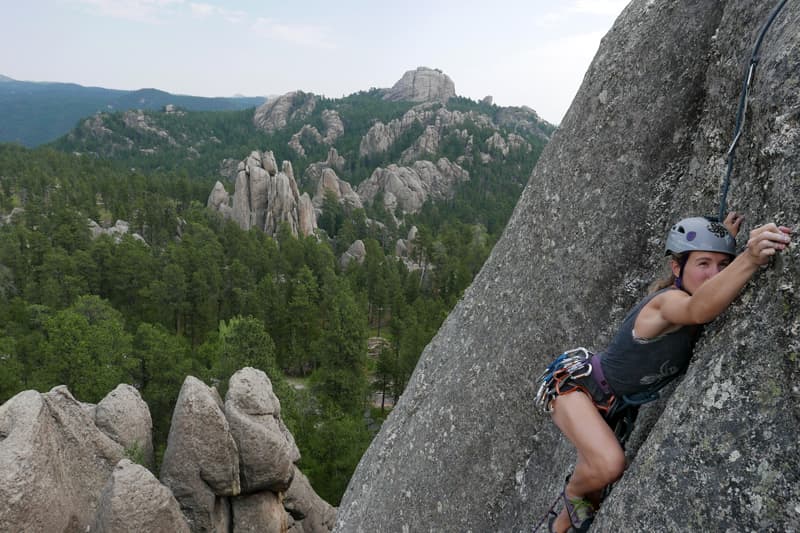 Rock Climbing in the Black Hills, South Dakota