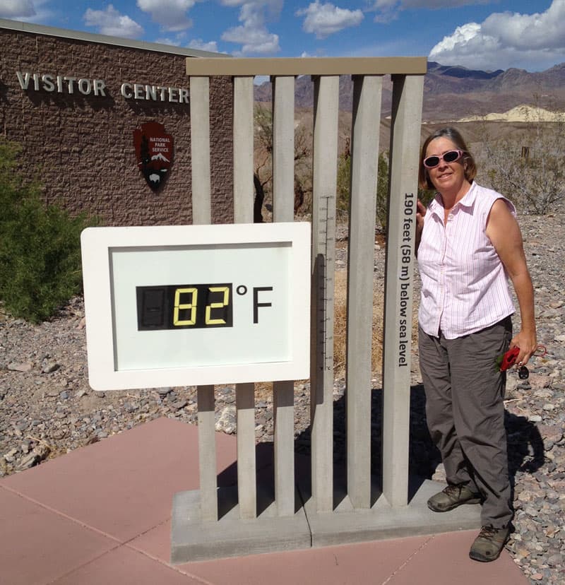 Thermometer Visitor Center Death Valley