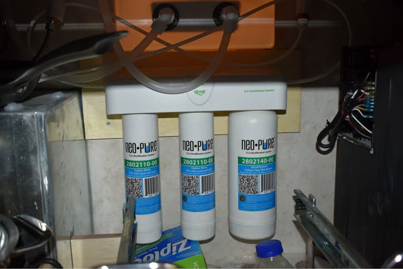 Three Stage Water Filtration System Truck Camper