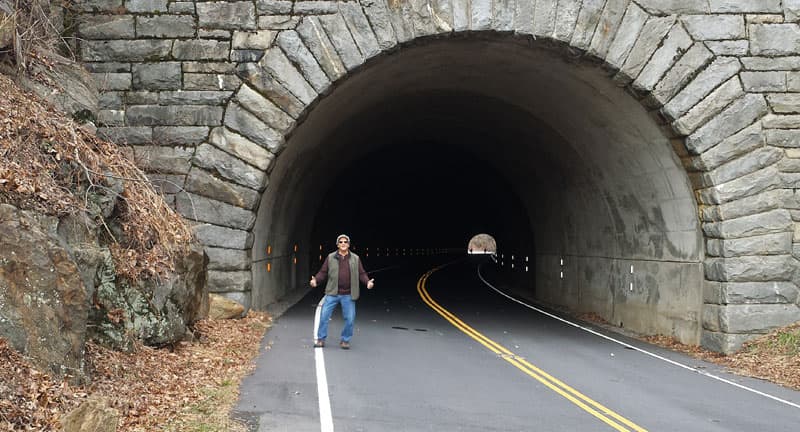 Tony With Blue Ridge Tunnels