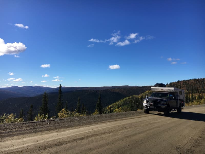 Top of the World Highway from Chicken to Dawson, Yukon