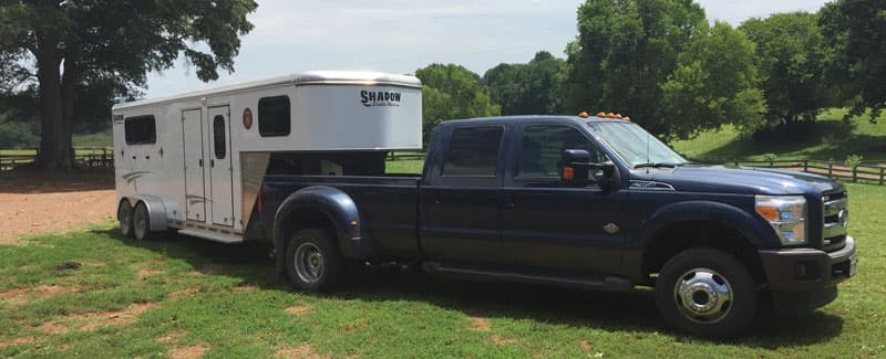 Towing Horse Trailer With Ford Truck