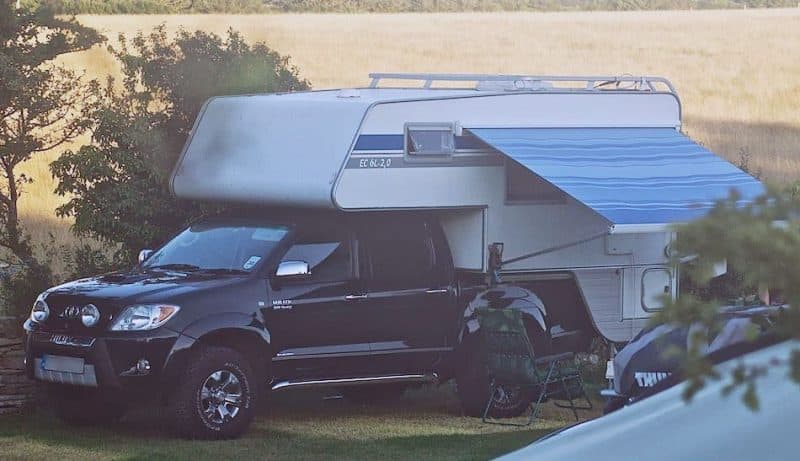 Toyota Hilux SKarosser camper from Sweden