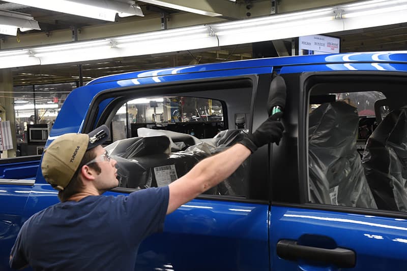 Toyota inspection foam wand