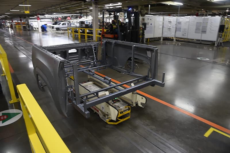 Roving Robots at Toyota Truck Factory