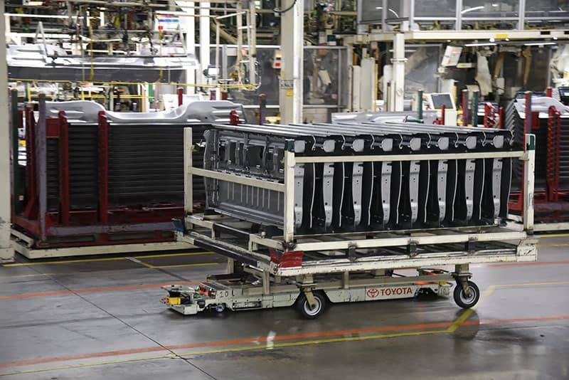 Robots moving at Toyota Truck Plant