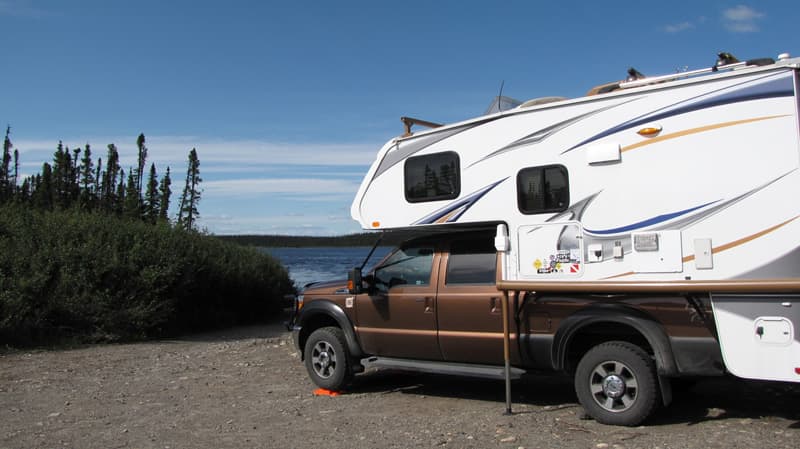 camping near Churchill Falls Newfoundland