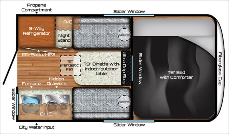 Travel Lite Air Review Floor Plan