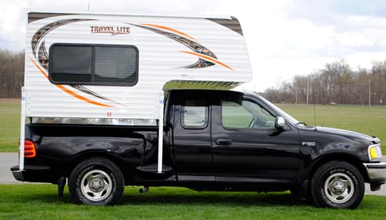 Travel Lite 625 on half ton truck